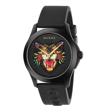 cat in gucci|Gucci cat face watch.